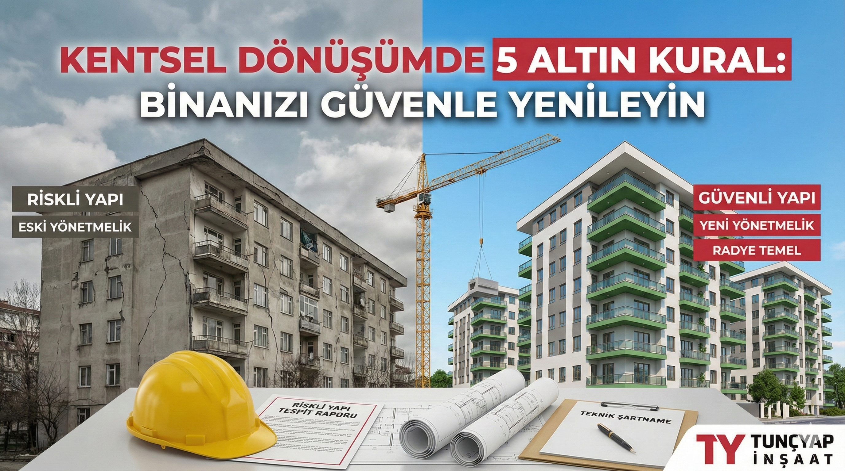 Kentsel Dönüşüm Sürecinde Dikkat Edilmesi Gereken 5 Altın Kural: Binanızı Güvenle Yenileyin